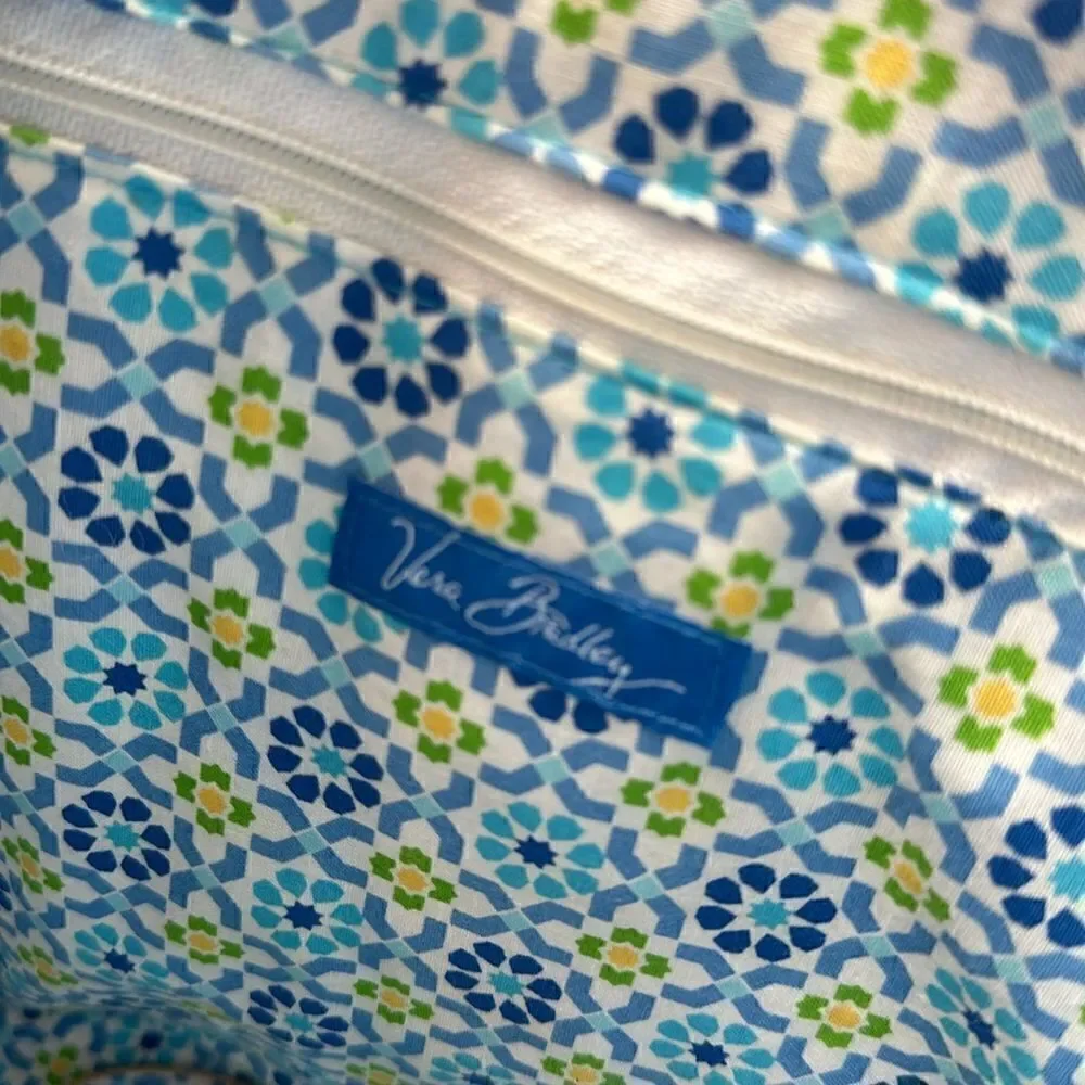 Vera Bradley Straw & Floral Print Spring/Summer Tote Bag
